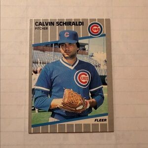 Fleer Baseball Card - Calvin Schiraldi